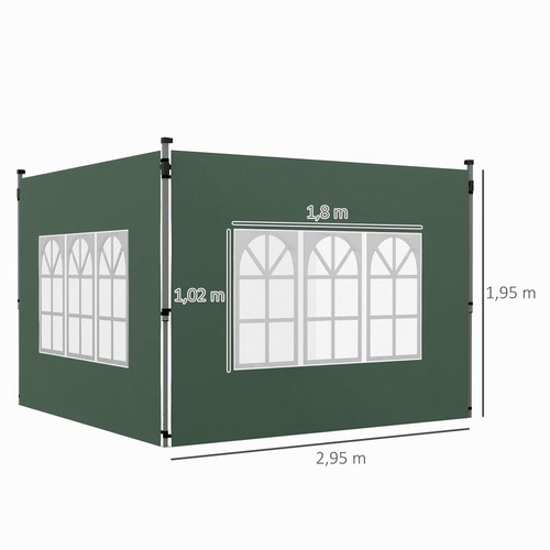 Seitenteile pavillon 3x3 3x4 - seitenteile,