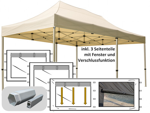 Profi zelte 3x6m faltpavillon - profi-zelte,